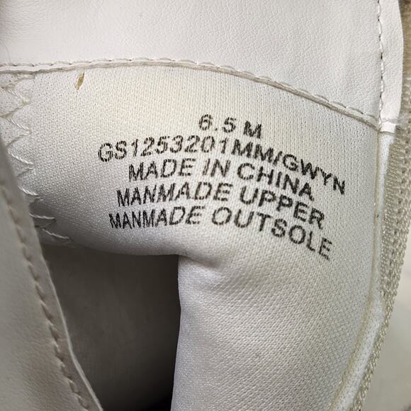 Mia Boots Womens 6.5 Gwyn Chelsea Platform Zip Ankle Bootie White Faux Leather - Picture 11 of 11